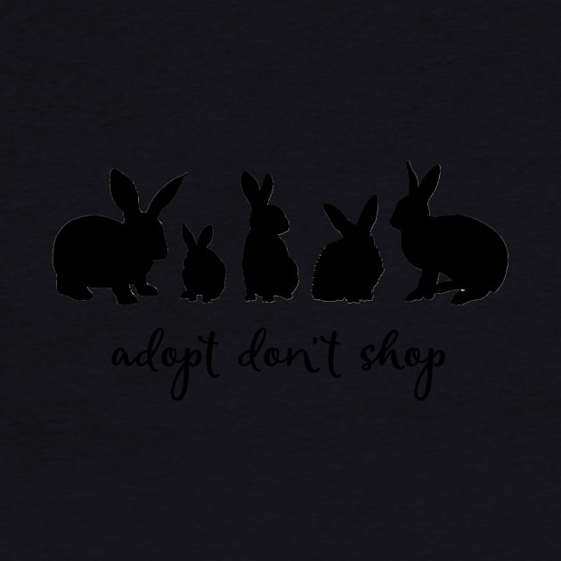 Adopt Don't Shop Bunny Edition (black) by Adopt Don't Shop